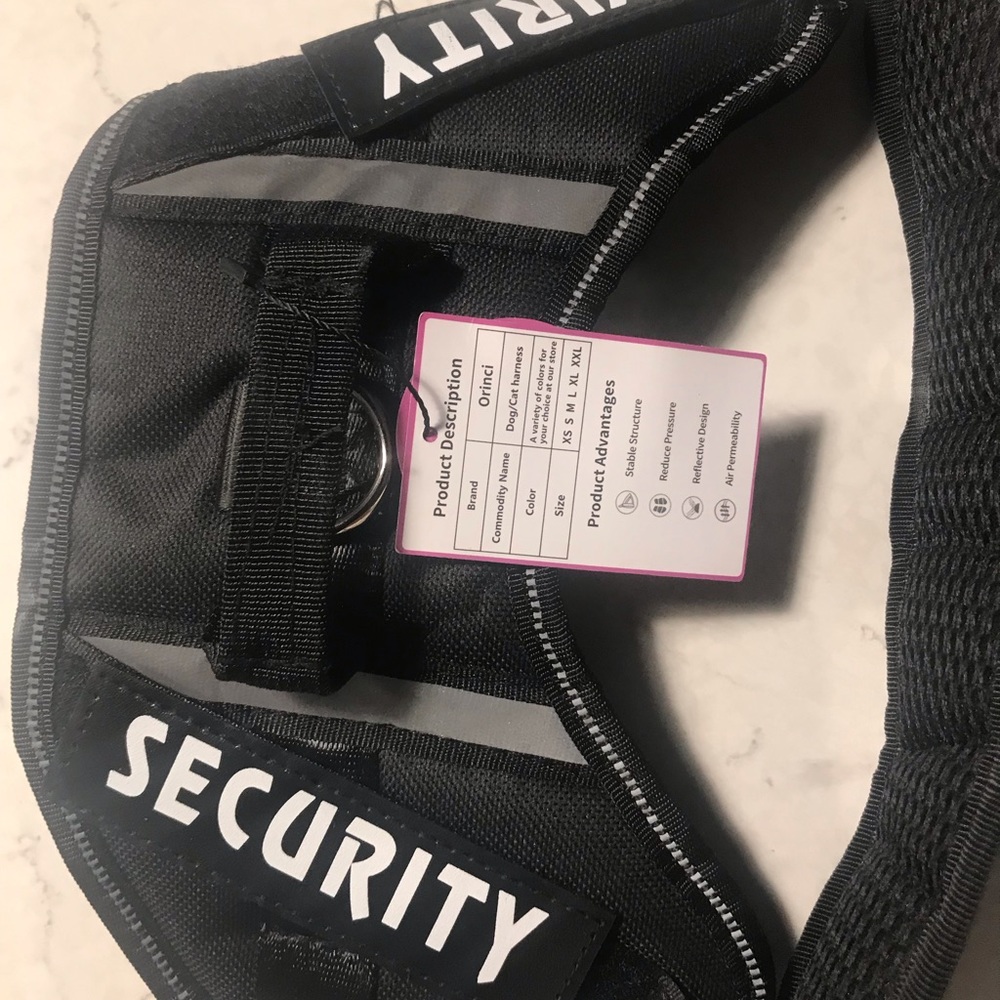 Pet SECURITY harness.